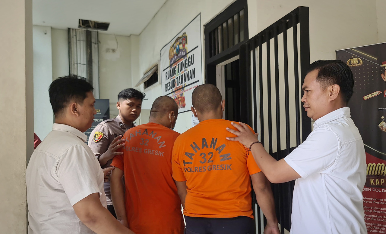 Simpan 84 Gram Sabu, Dua Pengedar Dibekuk Satresnarkoba Polres Gresik