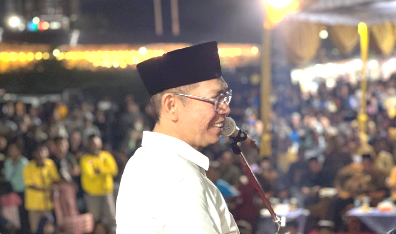 Adies Kadir rayakan HUT Golkar di Sidoarjo dengan pesta rakyat. (Foto/jatimnow.com)