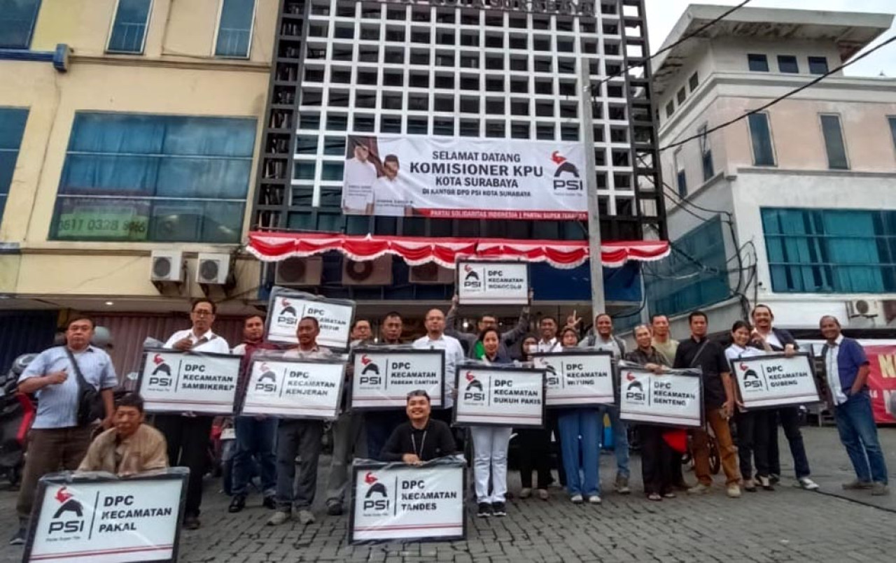 Gerak Cepat PSI Surabaya, Bentuk Pengurus DPC dan Dialog Bersama KPU