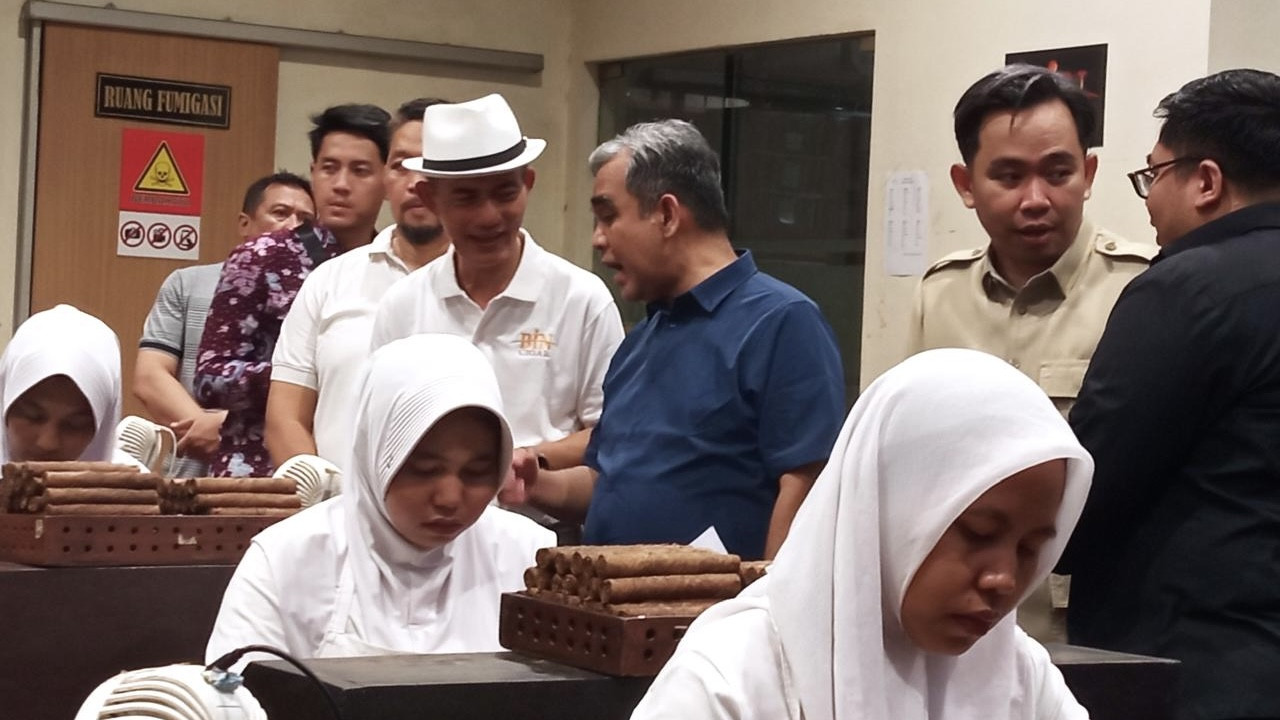 Kunjungan Ketua MPR RI Ahmad Muzani ke BIN Cigar Jember. (Foto: Sugianto/jatimnow.com)