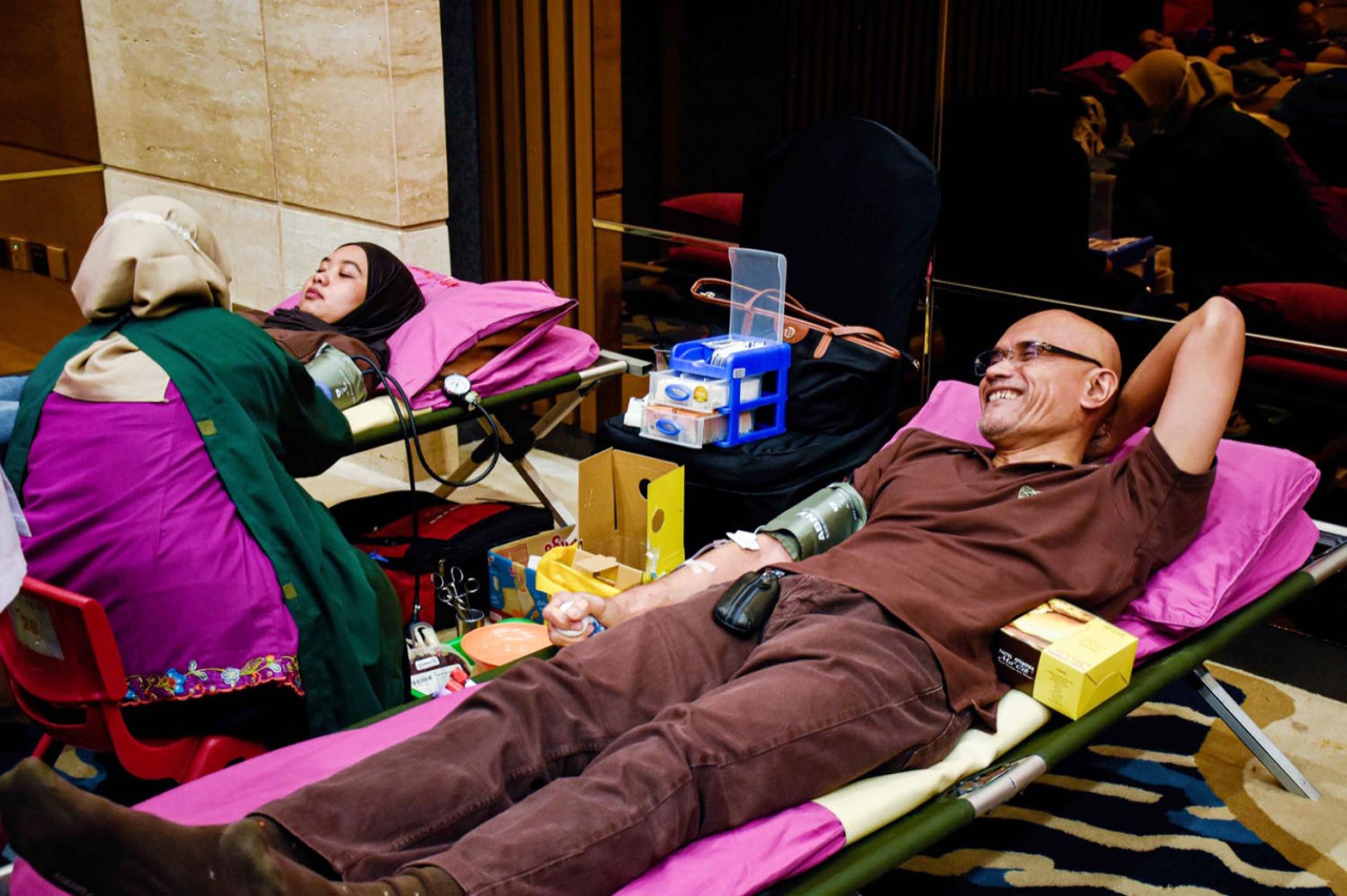 Aksi sosial donor darah digelar di Pelindo Tower Lantai 5, Tanjung Priok, pada Jumat (21/11/2025). (Foto: PTP Nonpetikemas for JatimNow.com)