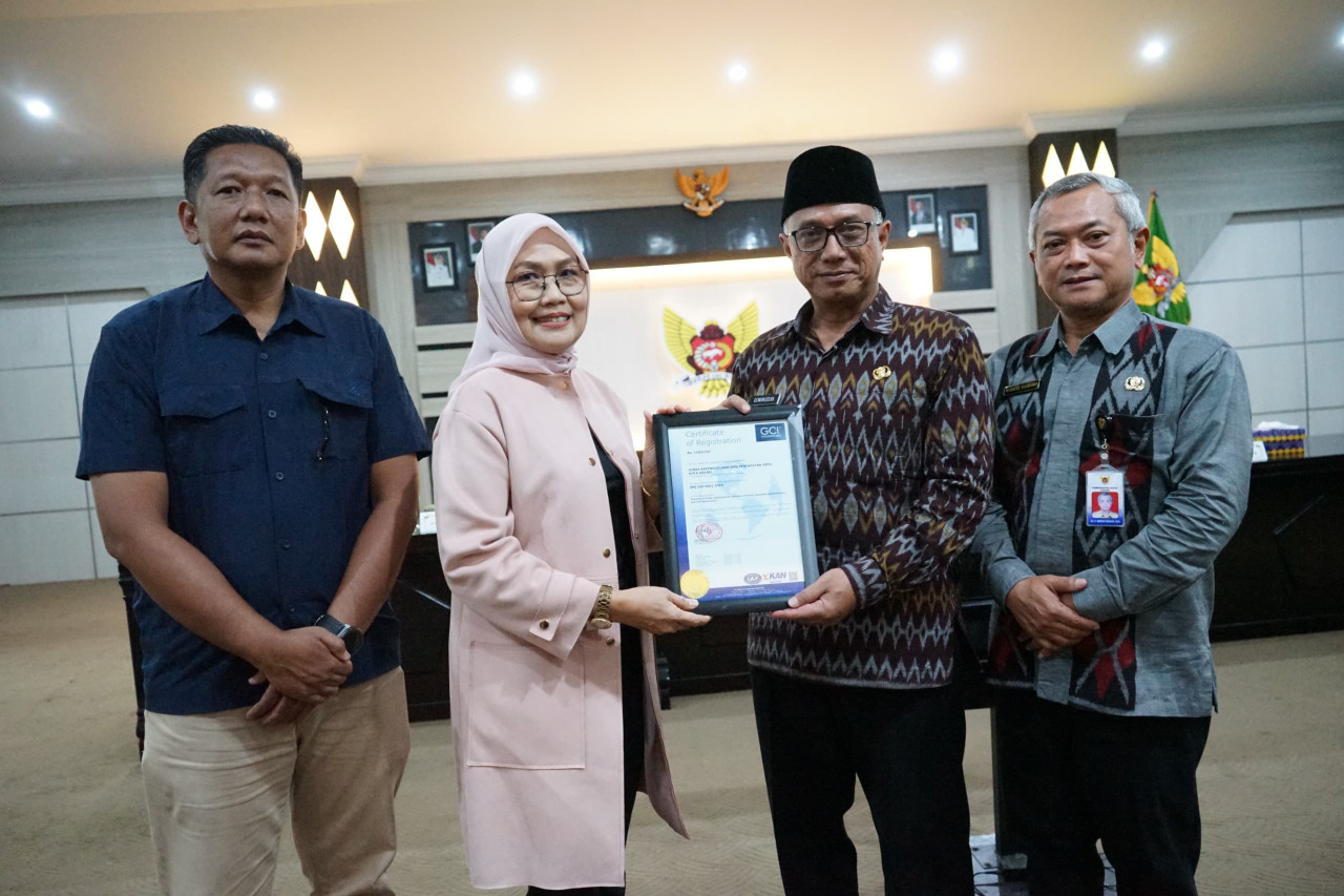 Wakil Wali Kota Kediri Qowimuddin membuka Sosialisasi Kekuatan Hukum Dokumen Pencatatan Sipil. (Foto: Pemkot Kediri/jatimnow.com)