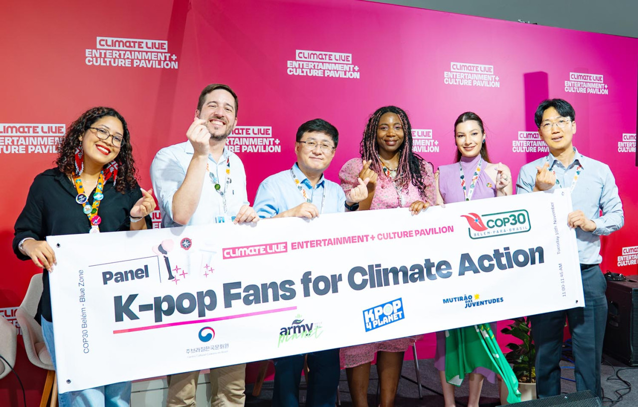 Aktivisme iklim fans K-pop, termasuk dari Indonesia, menjadi sorotan utama di KTT COP30 Brasil. (Foto/Climate Live)