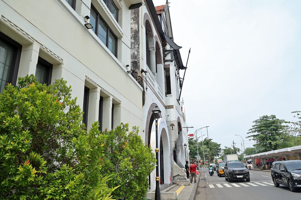 Bangunan Gedung Singa Surabaya. (Foto: Fatkur Rizki/jatimnow.com)