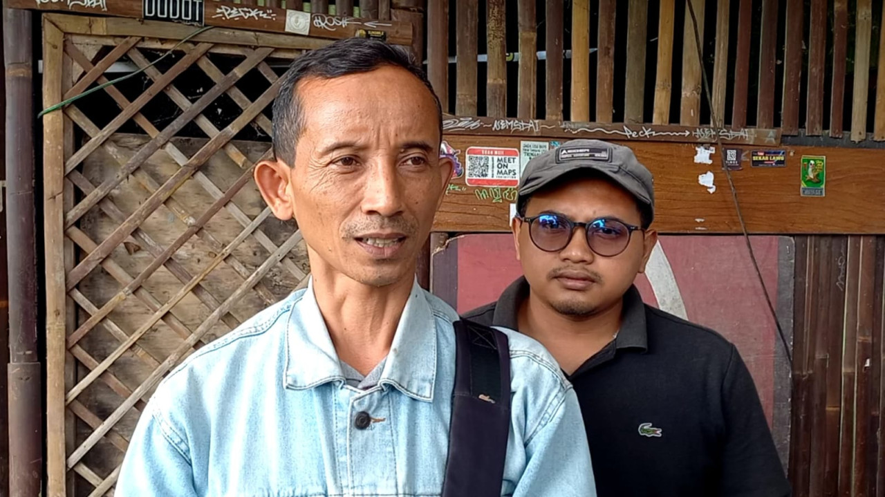 Foto: Eko Prayitno, guru di Trenggalek yang menjadi korban kekerasan. (Bramanta/jatimnow.com)