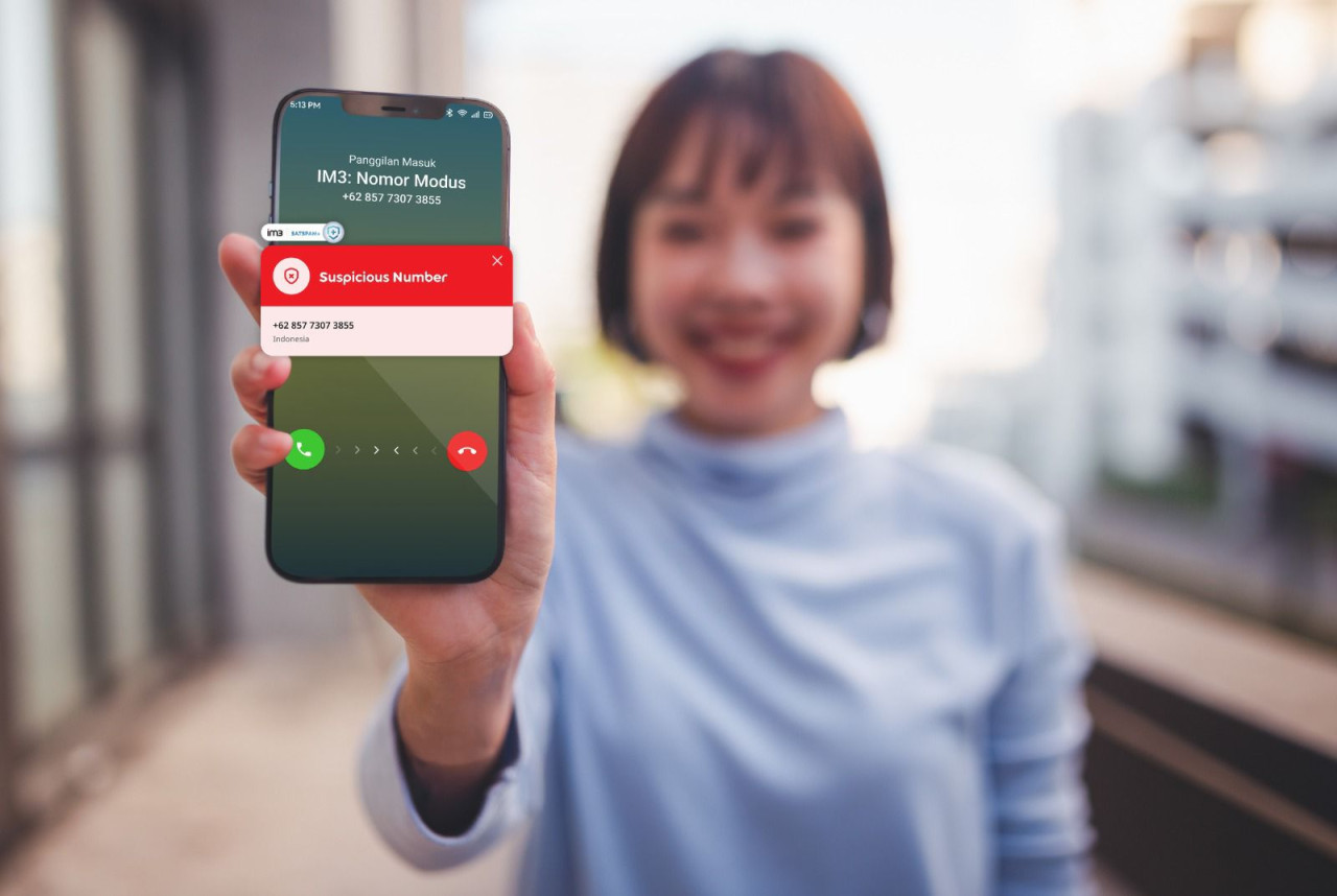 Ilustrasi panggilan beresiko yang diblokir. (Foto: Indosat/jatimnow.com)