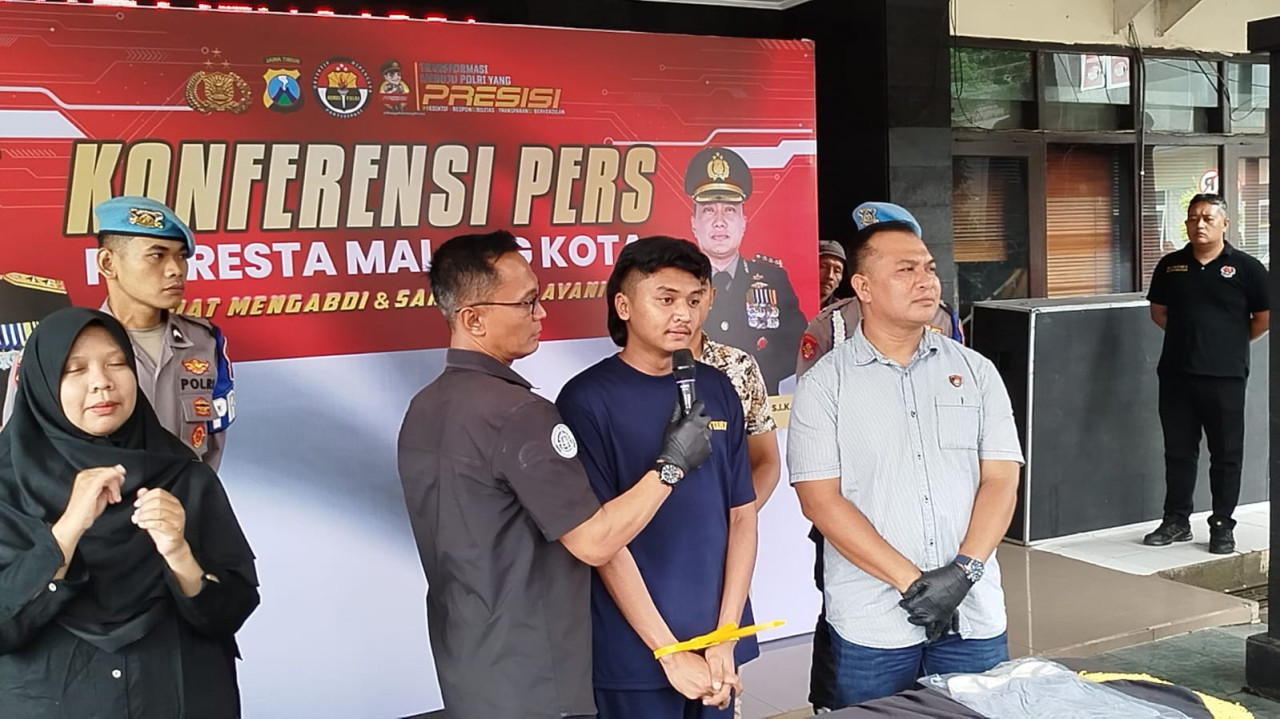 Pelaku penganiayaan DJ sekaligus kekasih korban (foto: Aris/jatimnow)