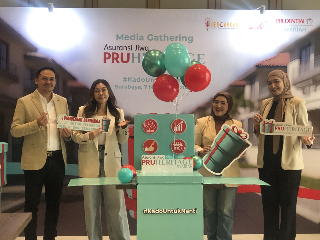 Peluncuran PRUHeritage Syariah Essential Plan di Surabaya (foto: Fatkhur Rizki/jatimnow.com)