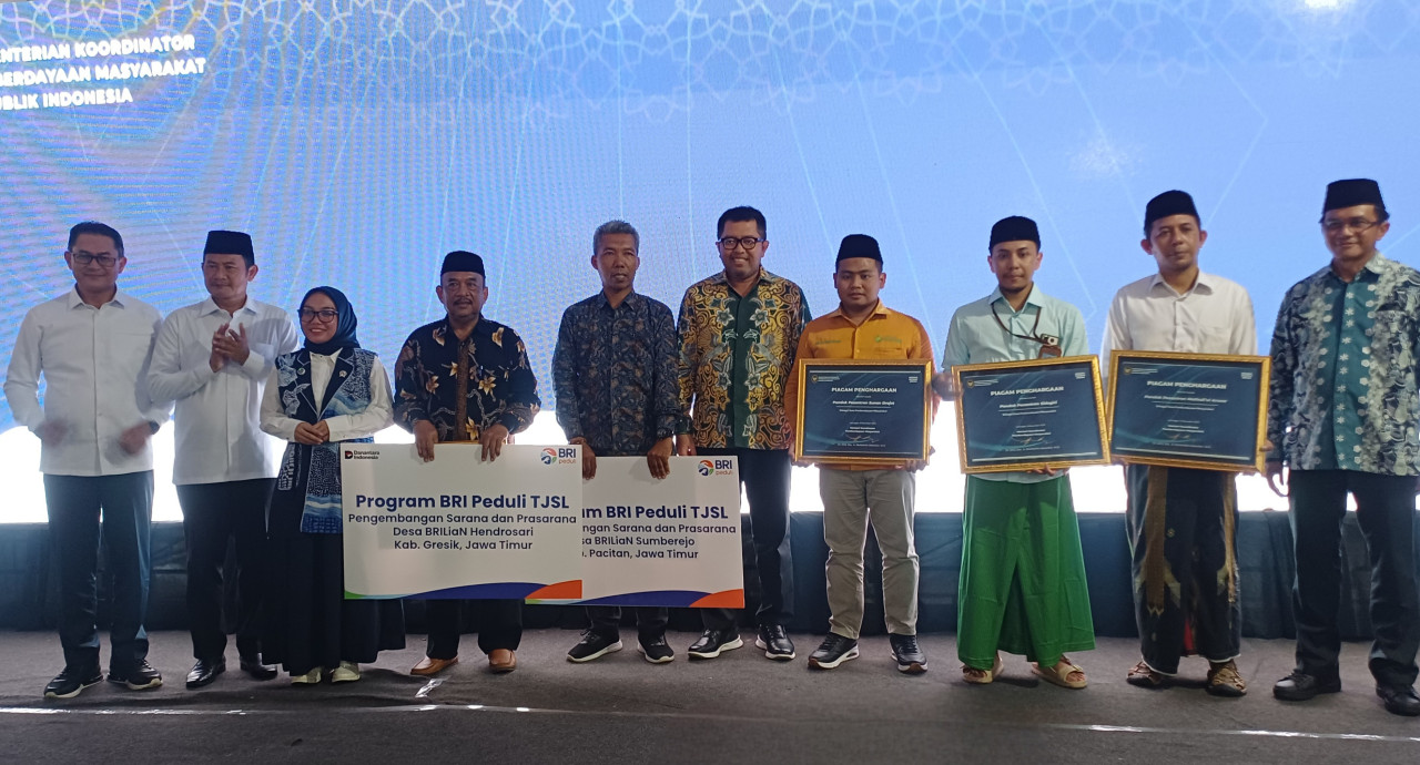 foto: Kegiatan Kemenko PM di Ponpes, Matholi’ul Anwar, Karanggeneng, Lamongan. (Adyad Ammy Iffansah/jatimnow.com).