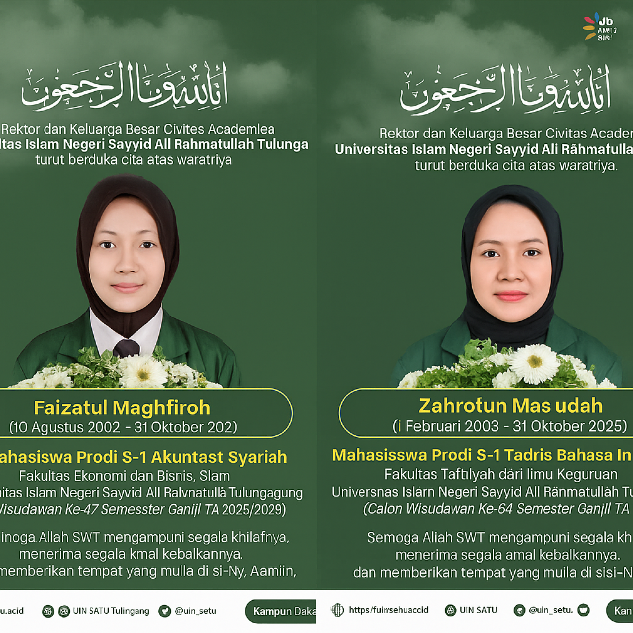 Korban Kecelakaan di Tulungagung Merupakan Mahasiswi UIN SATU