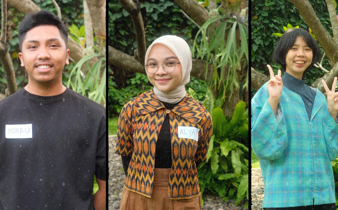 Alya, Ndaru, dan Dinda membuktikan bahwa gerakan hijau bisa dimulai di mana saja. (Foto/Dokumentasi Pribadi)