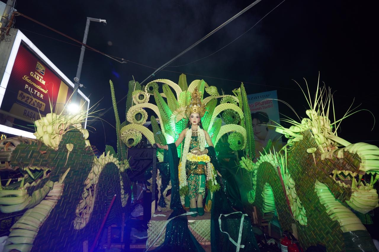 Penampilan Gudang Garam di Dhoho Night Carnival. (Foto: GG for jatimnow.com)