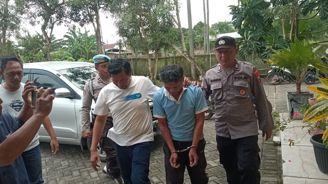 Foto: Pelaku begal di Jember saat ditangkap polisi. (Sugianto/jatimnow.com)