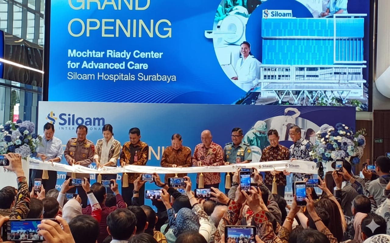 Peresmian Mochtar Riady Center for Advanced Care (MRCAC) di Siloam Hospitals Surabaya, Kamis (20/11/2025). (Foto: Ali Masduki/jatimnow.com)