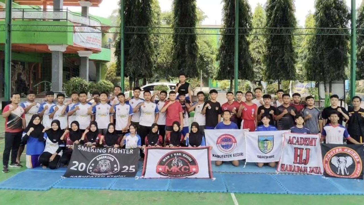Kickboxing Indonesia (KBI) Kabupaten Kediri. (Foto: KBI Kabupaten Kediri/jatimnow.com)