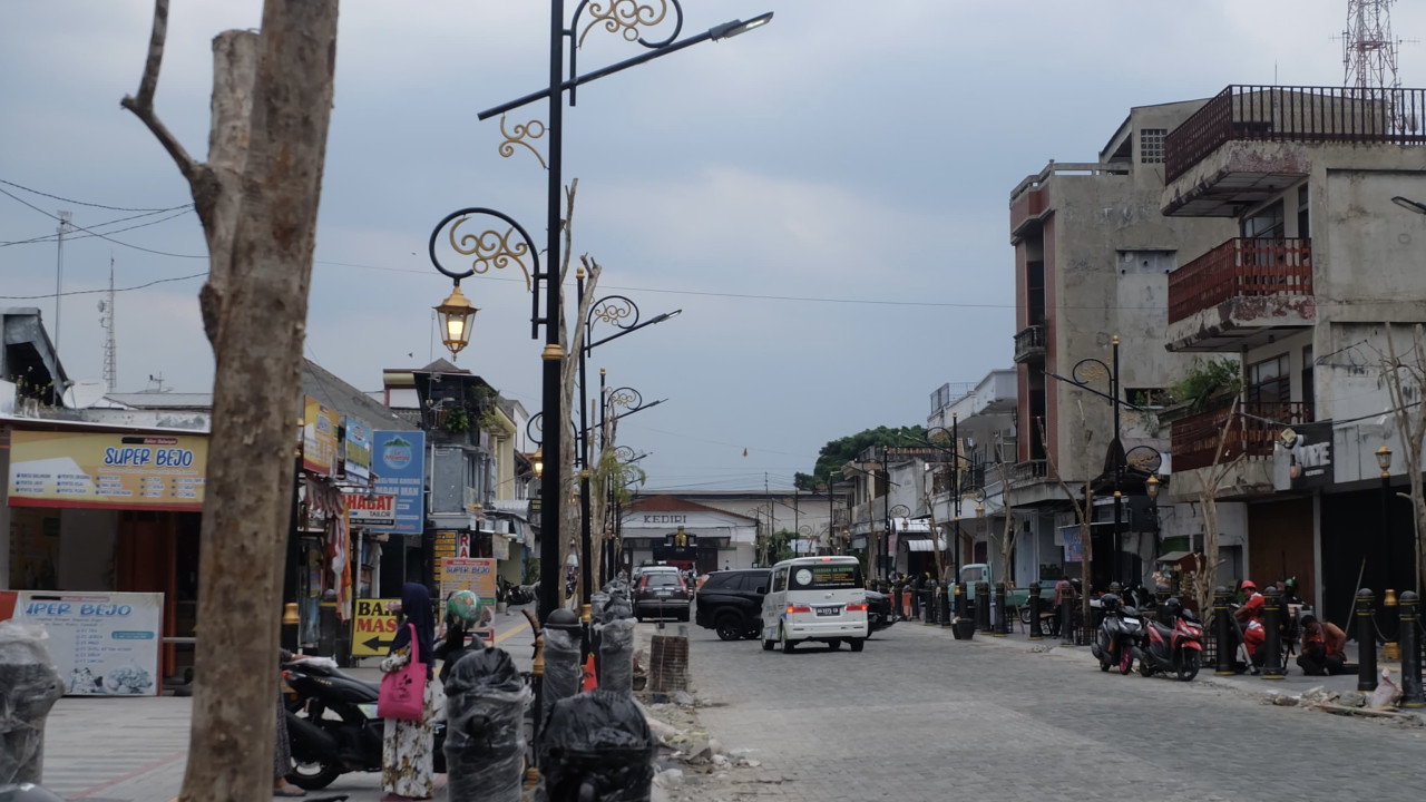 Penampakan terkini Kawasan Jalan Stasiun yang akan diresmikan pada malam tahun baru. (Foto: Istimewa)