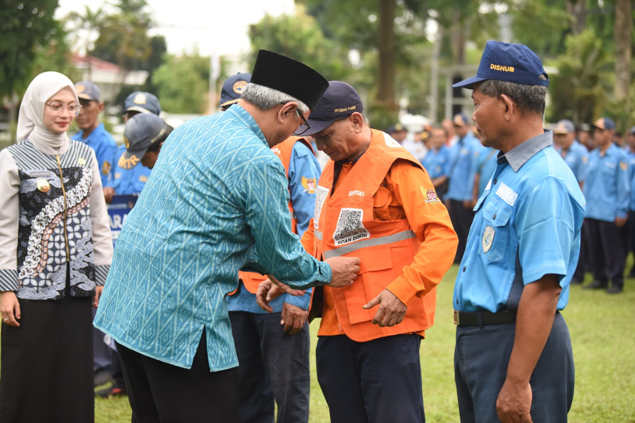 Launching kawasan parkir digital. (Foto: Pemkot Kediri/jatimnow.com)