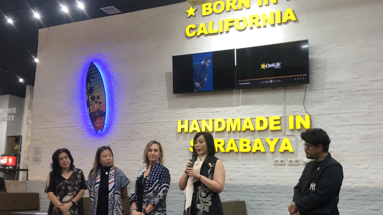 Pembukaan gerai Carl Jr di Surabaya. (Foto: Fatkur Rizki/jatimnow.com)