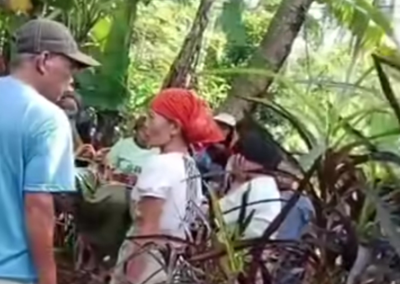 Suasana penemuan bayi di Jember. (tangkapan layar video)