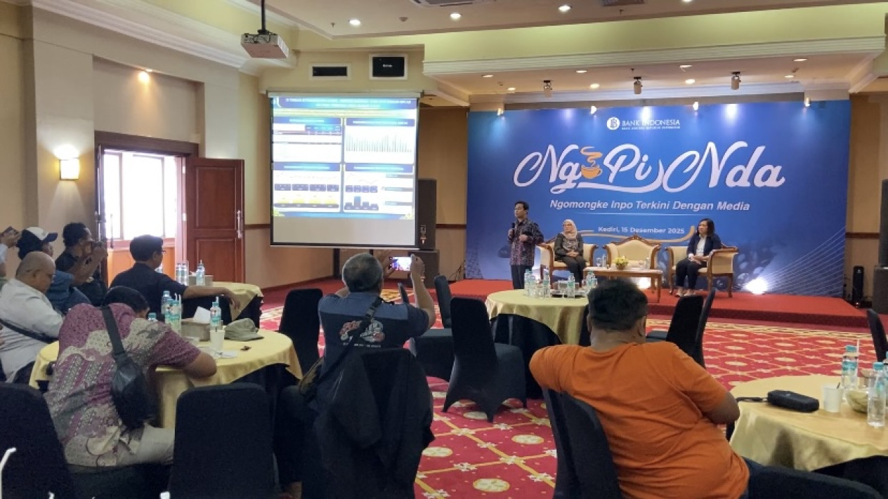 Ngopi Nda Bank Indonesia Kediri. (Foto: Yanuar Dedy/jatimnow.com)