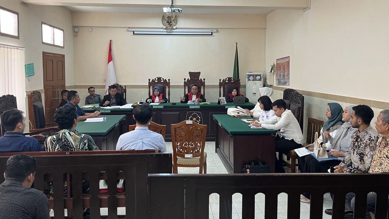 Sidang gugatan perumahan di Kediri. (Foto: Istimewa)