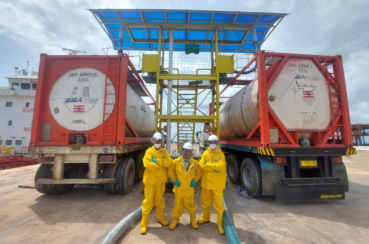 Terminal Kijing sendiri melayani aneka kargo nonpetikemas, antara lain CPO dan turunannya, batubara, pupuk, palm kernel, karung beras, serta produk perkayuan. (Foto: PTP Nonpetikemas/jatimnow.com)