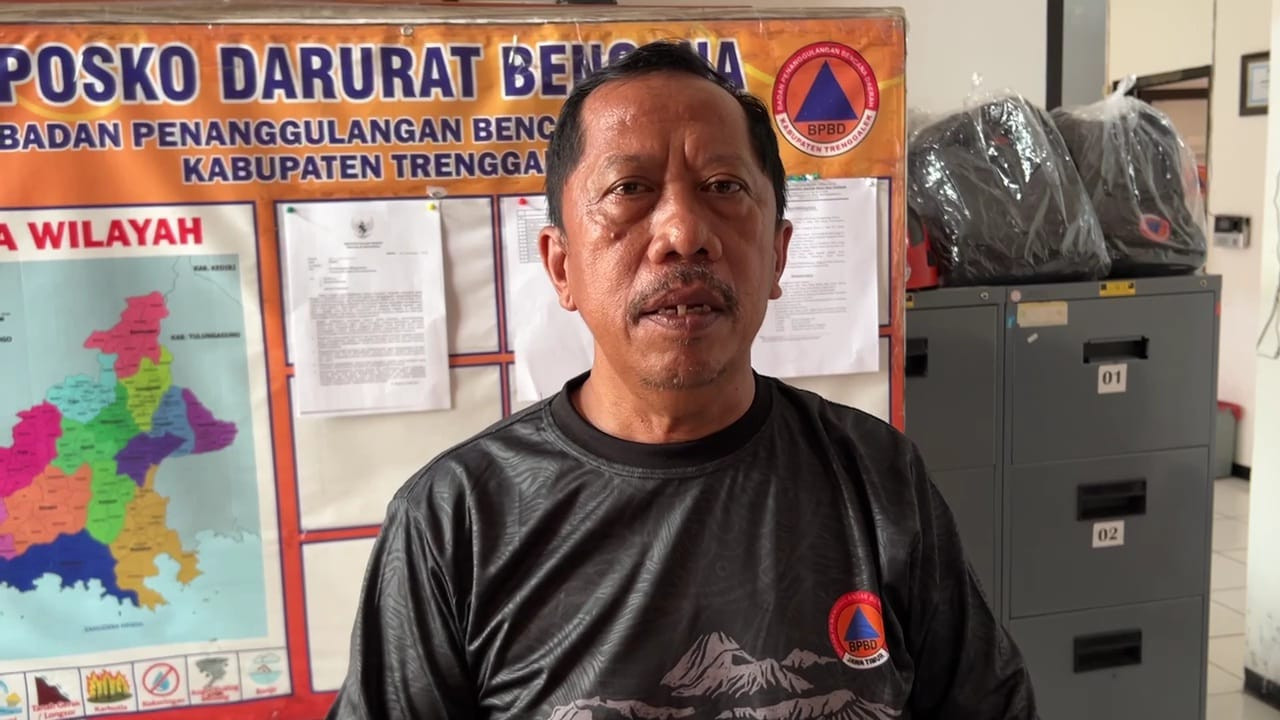 Foto: Kepala Pelaksana BPBD Trenggalek, Stefanus Triadi (Bramanta/jatimnow.com)