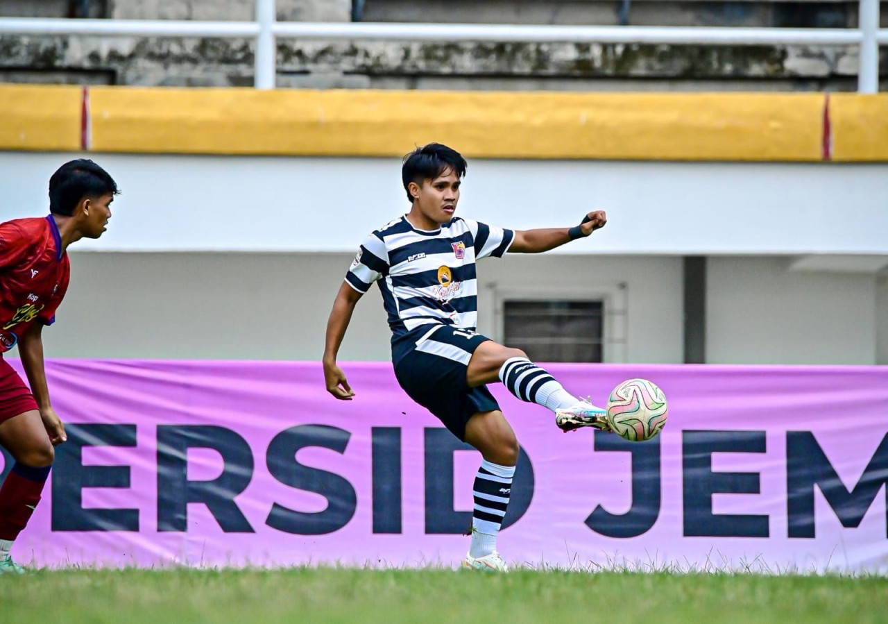 Pemain Persid Jember saat tampil di Liga 4 Jatim. (Foto: Bobby/jatimnow.com)