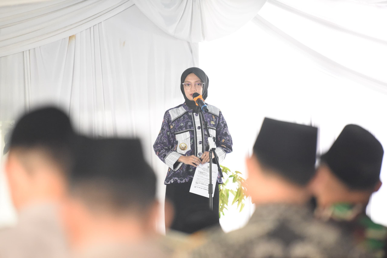 Mbak Vinanda saat meresmikan SPPG Al-Amien Kota Kediri. (Foto: Pemkot Kediri/jatimnow.com)