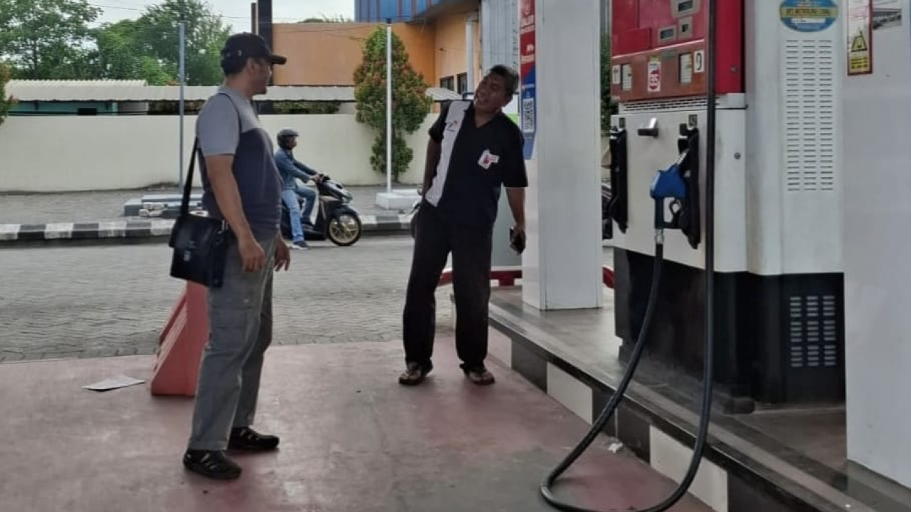 TKP penganiayaan di SPBU Sembayat. (Foto: Humas Polres Gresik)