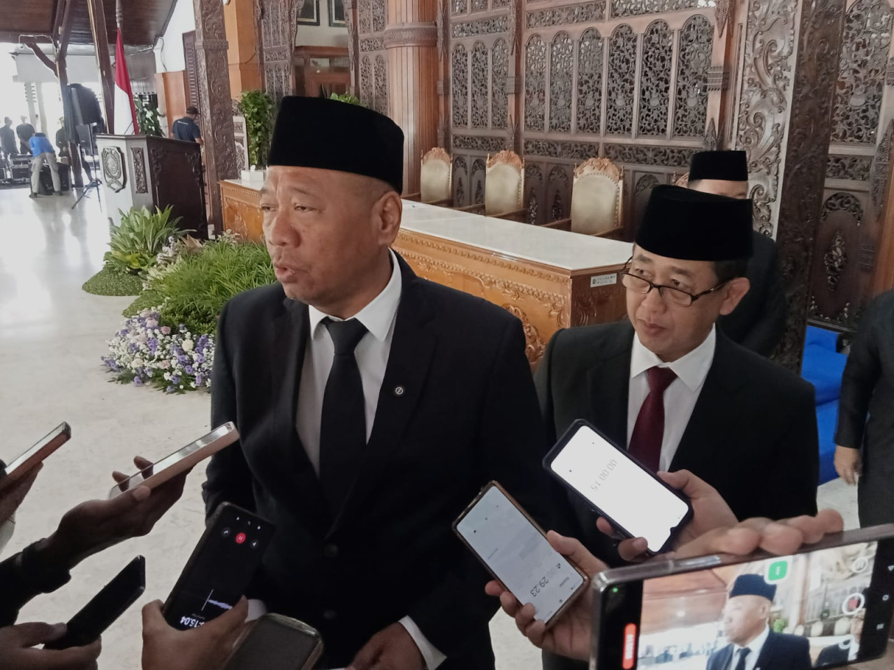 Foto: Bupati Tulungagung, Gatut Sunu Wibowo usai pelantikan Pj Sekda. (Bramanta/jatimnow.com)