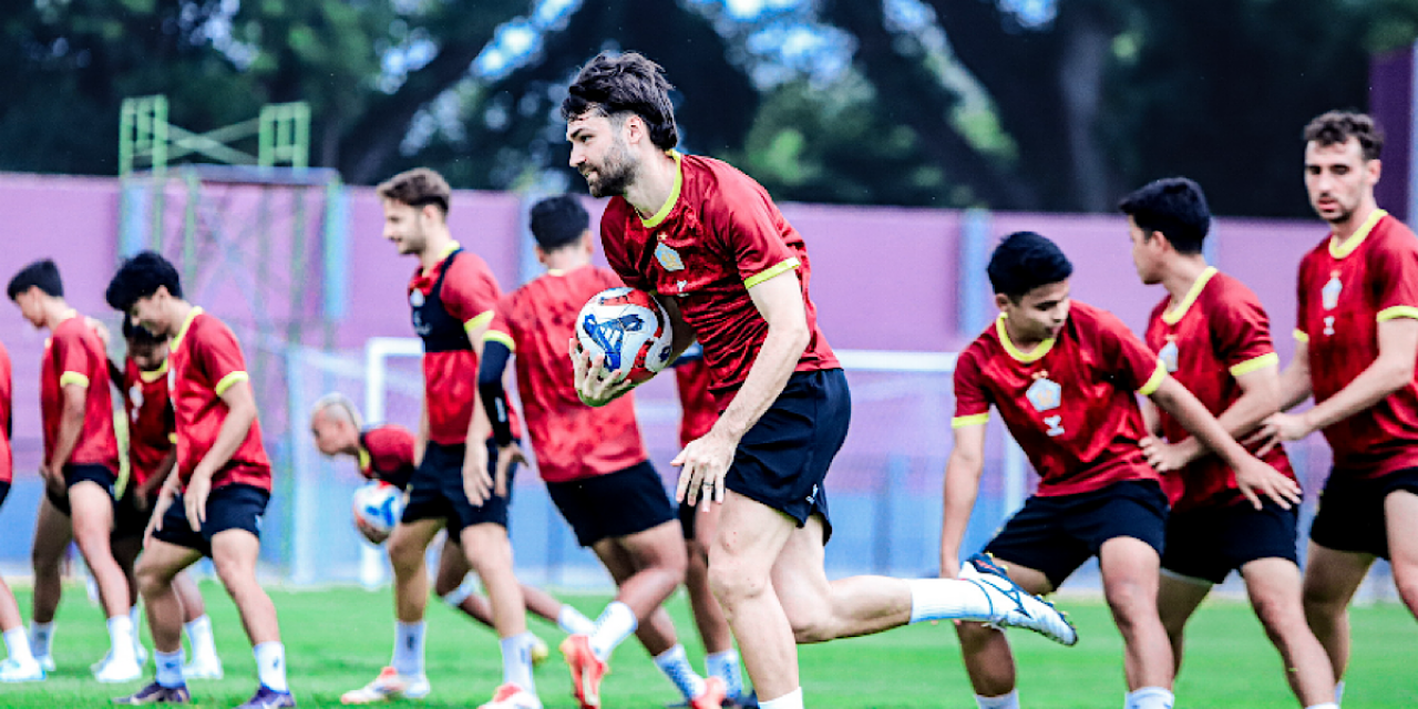 Suasana latihan Persik Kediri jelang lawan Bali United. (Foto: Persik Kediri/jatimnow.com)