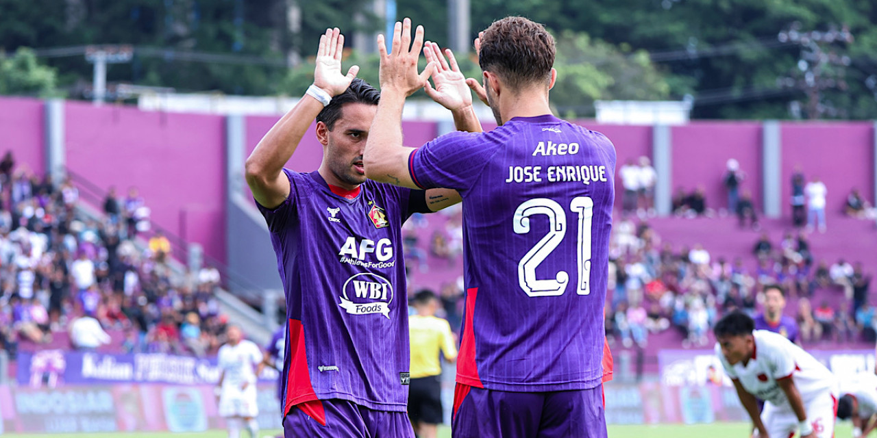 Laga Persik Kediri melawan Bali United. (Foto: Persik Kediri/jatimnow.com)