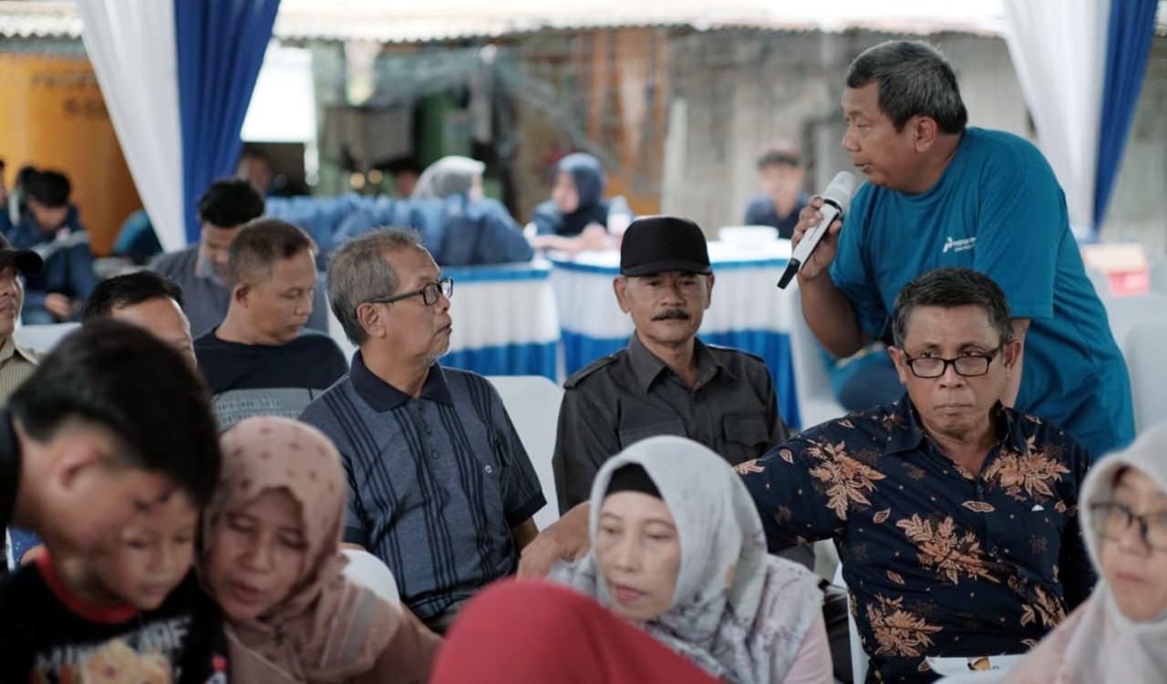 PGN Area Bojonegoro menggelar edukasi keselamatan gas bumi bagi warga Perumahan Graha Indah Lamongan. (Foto: PGN/jatimnow.com)