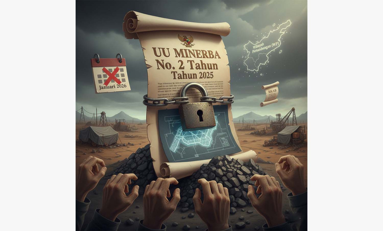 Pengusaha tambang yang sempat bergembira dengan terbitnya UU Minerba, kini harus menelan pil pahit karena WP belum juga diterbitkan. (Foto: Ilustrasi/GeminiGeneratedImage)