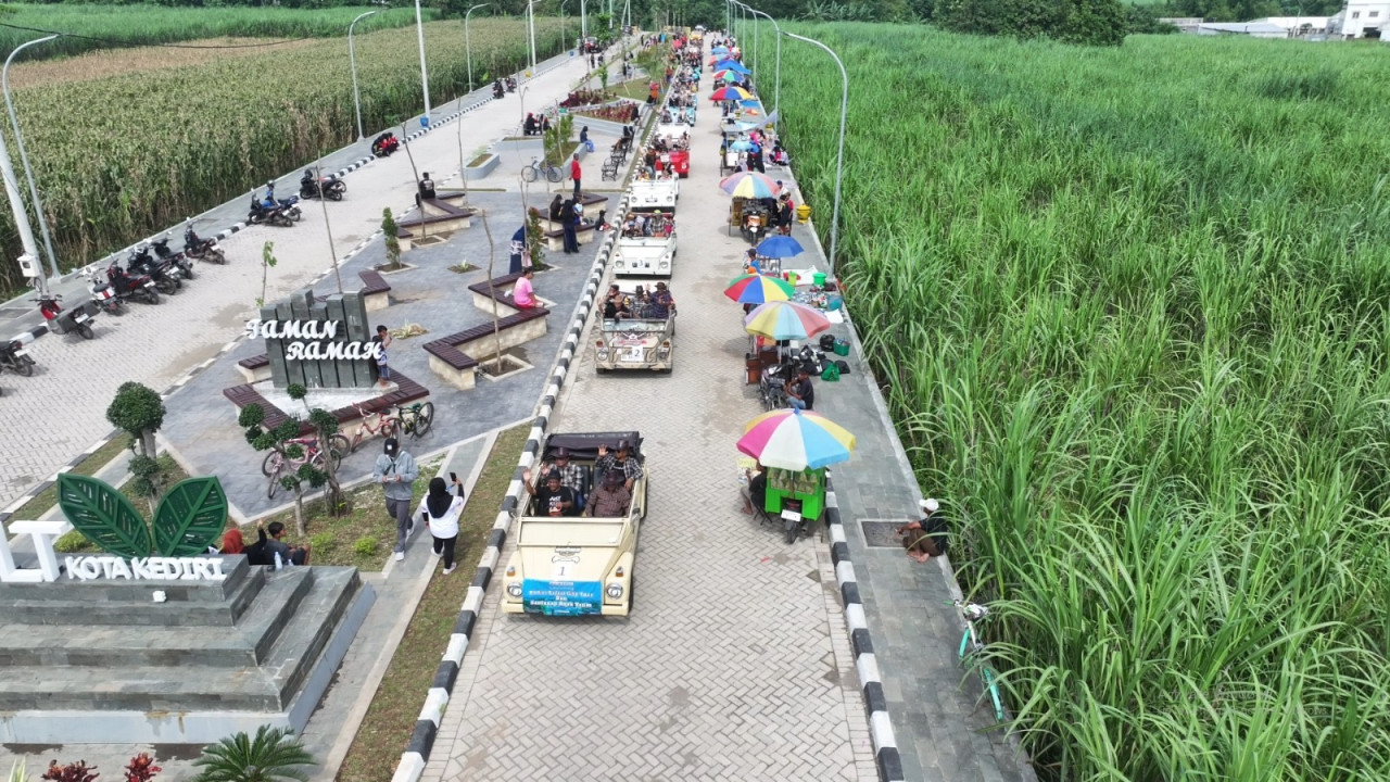 VW City Tour di Kota Kediri. (Foto: Pemkot Kediri/jatimnow.com)