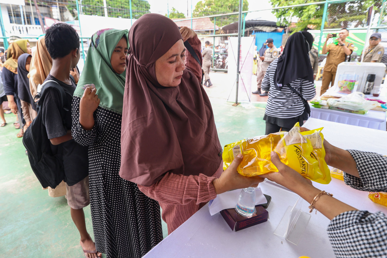Gerakan Pangan Murah atau Pasar Murah yang digelar oleh Pemkot Surabaya