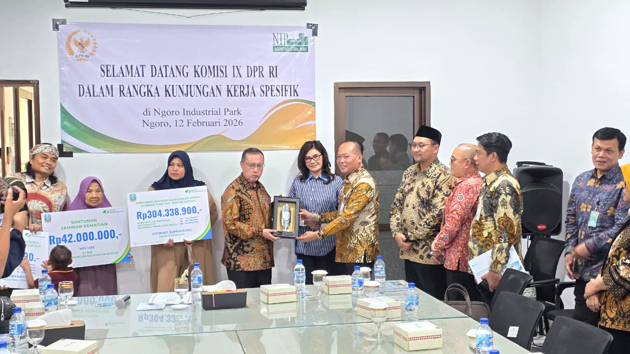 BPJS Ketenagakerjaan Cairkan Santunan Ratusan Juta di Mojokerto