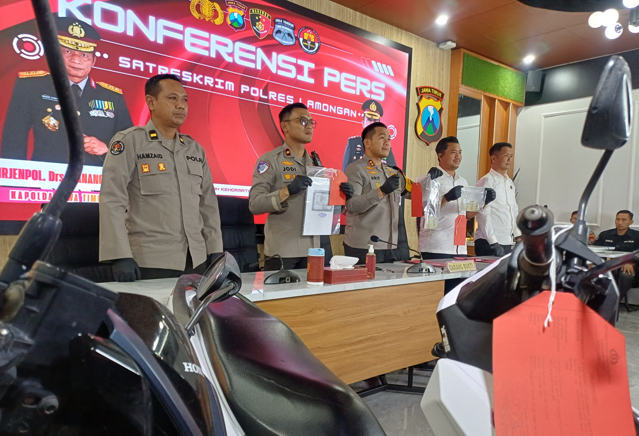 Sindikat Curanmor Incar Minimarket Lamongan, Polisi Ringkus 2 Residivis dan 3 Buron