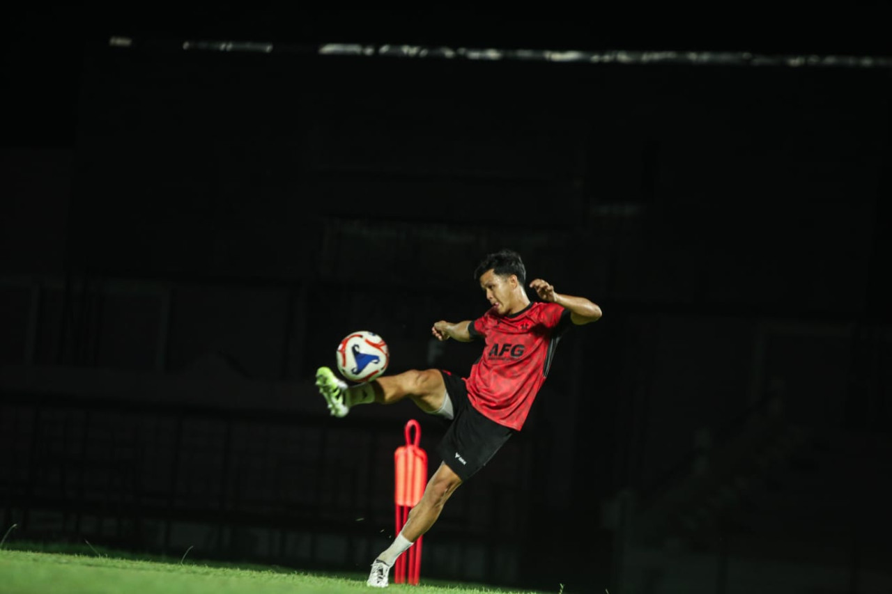 Foto: Pemain Persik Kediri saat berlatih. (Persik Kediri/jatimnow.com)