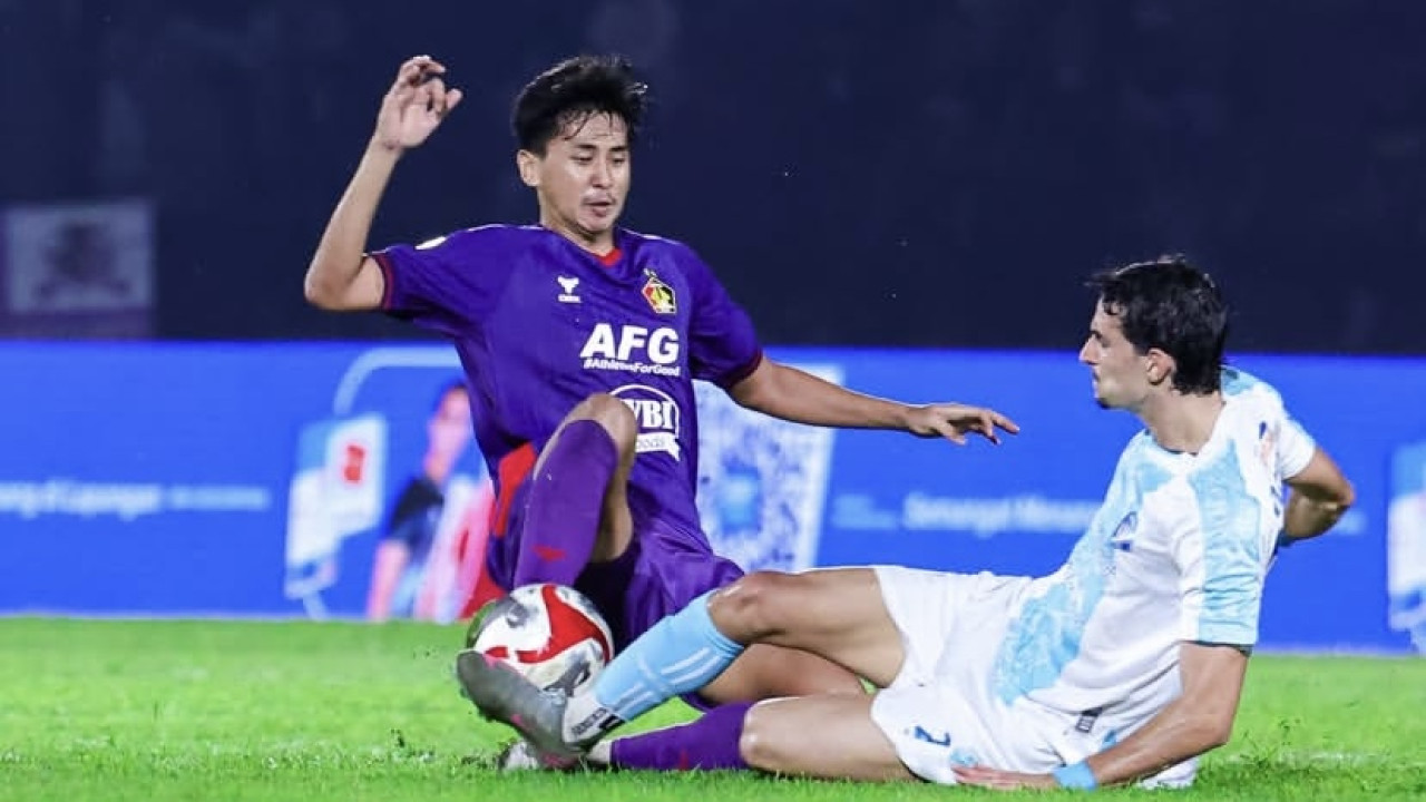 Pertandingan Persik Kediri vs PSBS Biak di Stadion Brawijaya. (Foto: Persik Kediri/jatimnow.com)