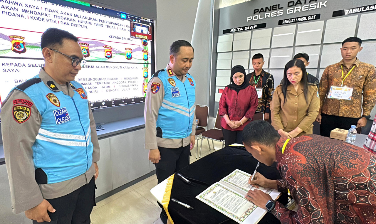 Polres Gresik Tegaskan Rekrutmen Polri Tanpa Titipan dan Pungli