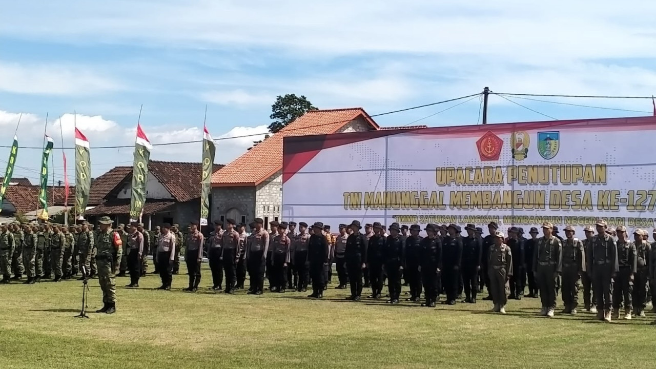 TMMD ke-127 di Gadungan Kediri Ditutup, Proyek Jalan Tembus Tuntas