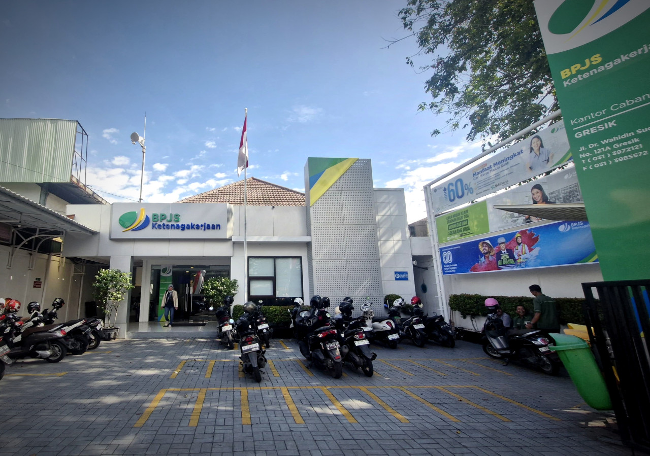 Kantor BPJS Ketenagakerjaan Gresik. (Foto: Humas BPJS Ketenagakerjaan Gresik for jatimnow.com)