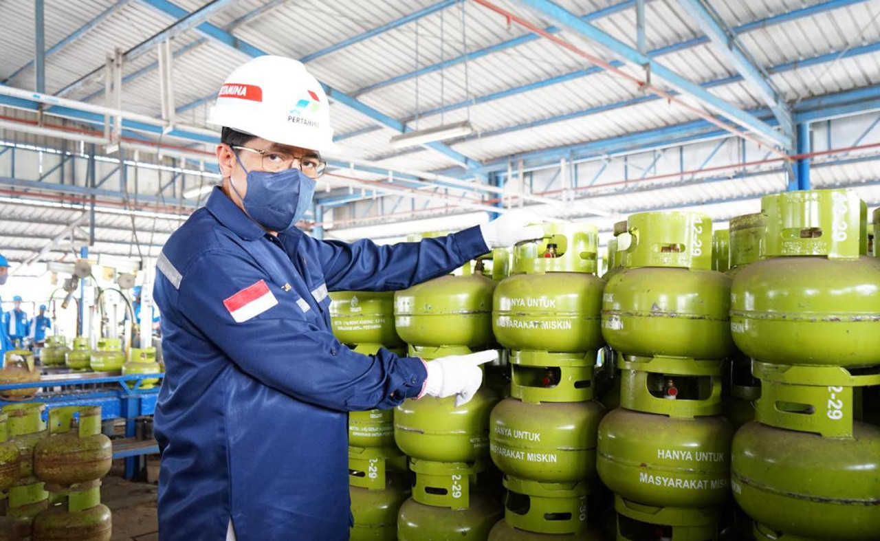 Pertamina Patra Niaga Regional Jatimbalinus memastikan ketersediaan LPG di wilayahnya dalam kondisi terjaga dan mencukupi. (Foto: Pertamina for jatimnow.com)