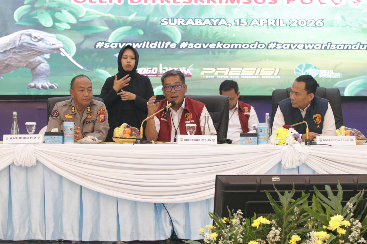 Polda Jatim Ungkap Jaringan Perdagangan Satwa Dilindungi, Belasan Tersangka Diamankan