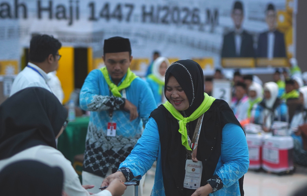 Jemaah Calon Haji (JCH) Embarkasi Surabaya. (Foto: PPIH Embarkasi Surabaya for jatimnow.com)