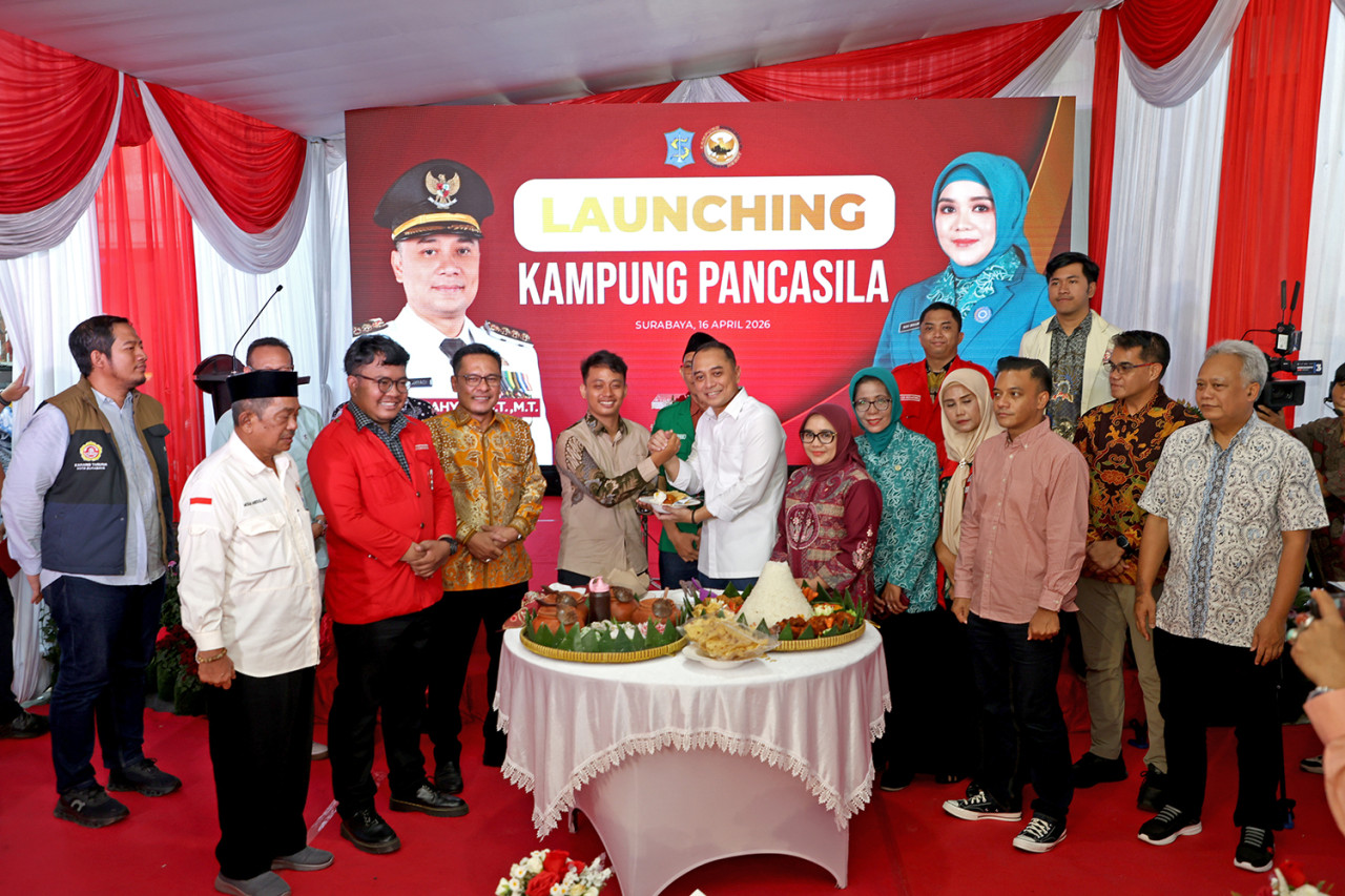 Launching Kampung Pancasila (foto: Kominfo Surabaya for jatimnow.com)