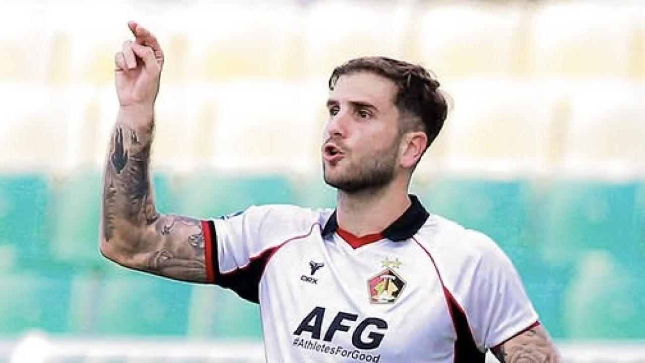 Telmo saat laga Persik Kediri melawan PSM Makassar. (Foto: Persik Kediri/jatimnow.com)