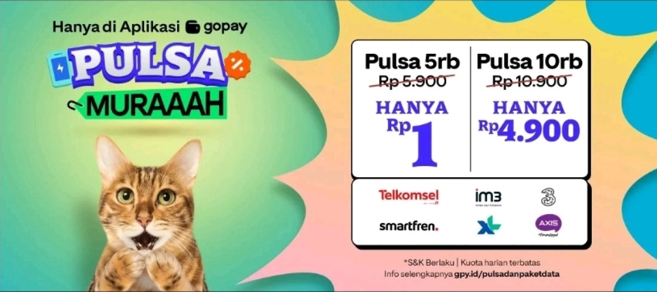 Cara beli paket data di aplikasi Gopau